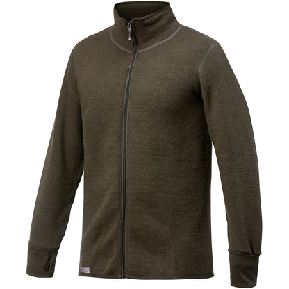 Woolpower - Full zip jacket 600 | wollen thermovest Pine green