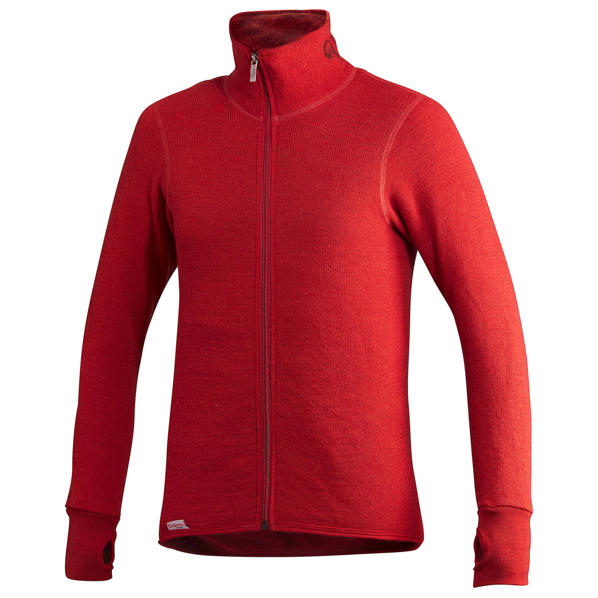 Woolpower - Full zip jacket 400 | wollen thermovest Autumn red