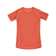 Devold - W Lauparen Base Tee | dames t-shirt van merinowol Coral