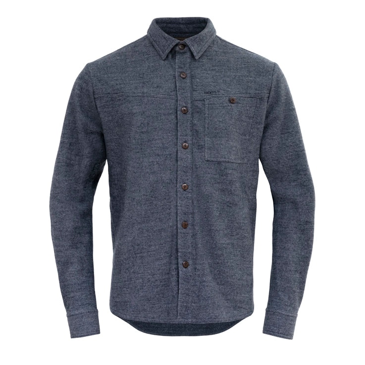 Devold - Merino overshirt | overhemd van merinowol Ink melange