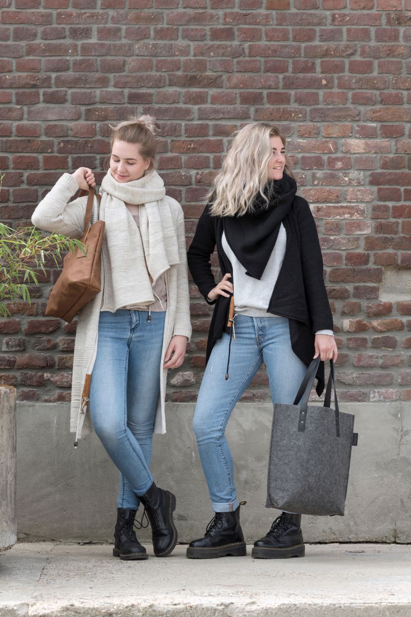 Knit Factory - Gwen handtas | stijlvolle schoudertas