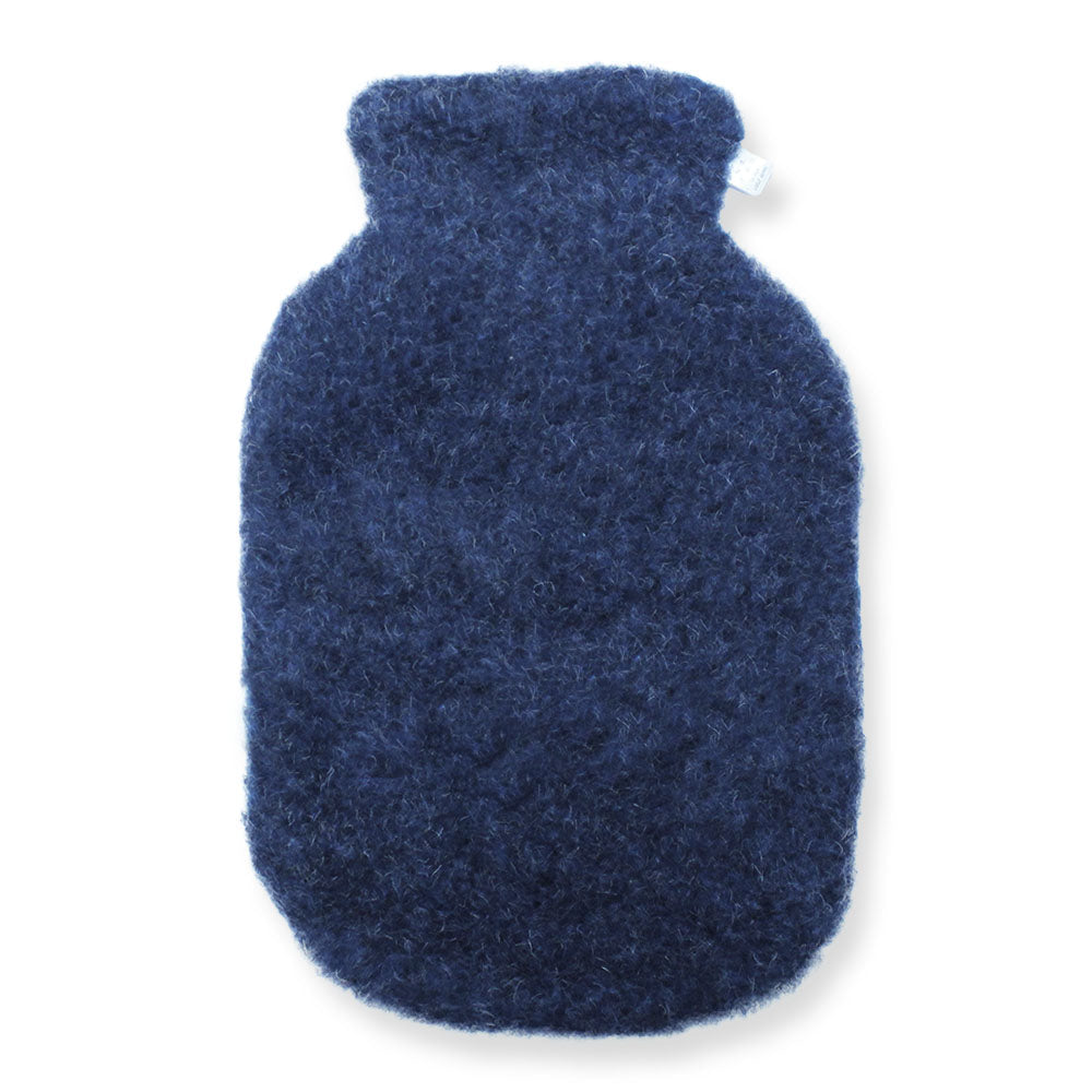 Yoko Wool - Hot water bottle cover | kruikzak Dark blue