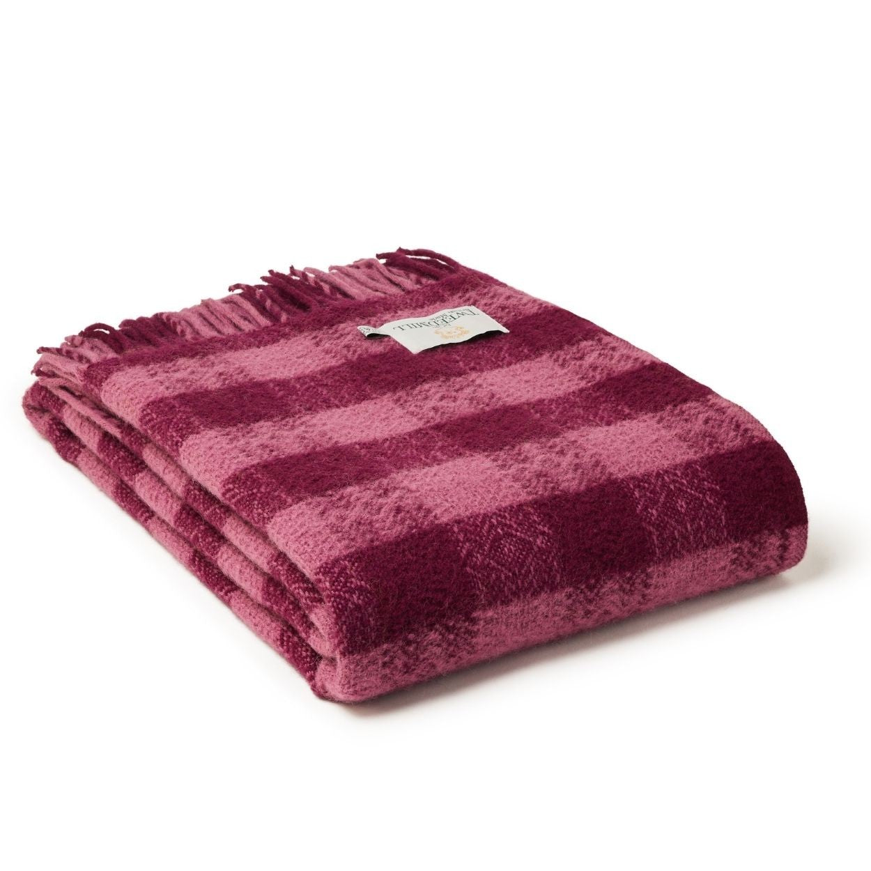 Tweedmill - Hutton | wollen plaid Burgundy