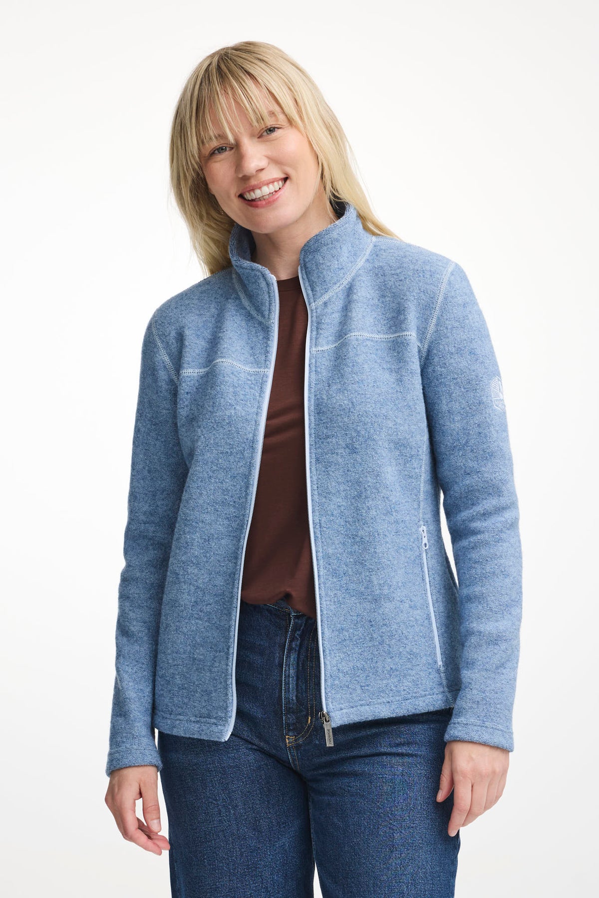 Ivanhoe Knitted in Sweden - Beata FZ | wollen damesjack