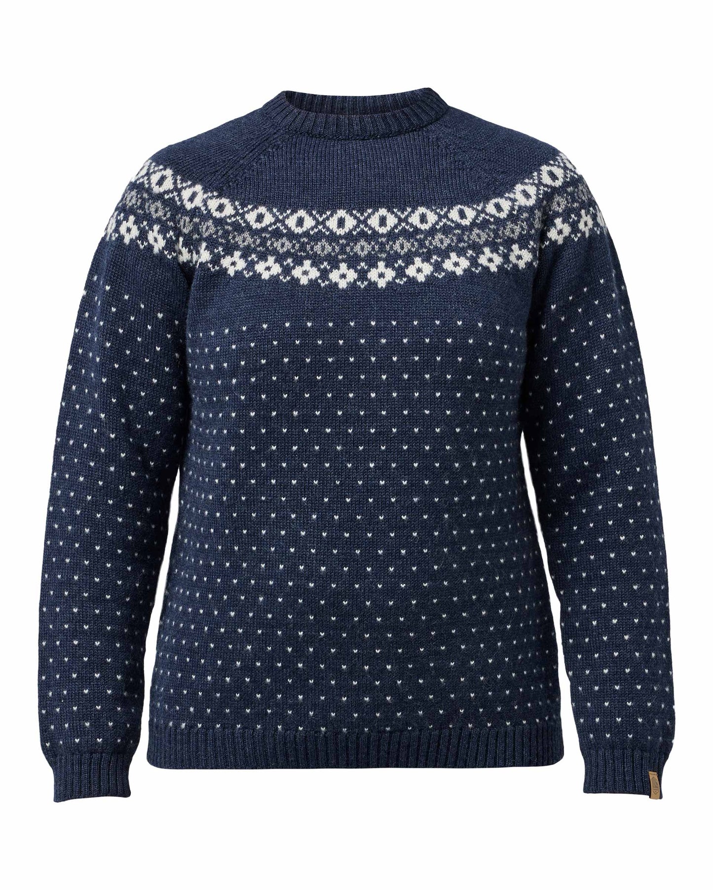Ivanhoe Knitted in Sweden - Sire crewneck | Noorse wollen trui Light navy