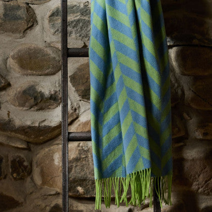 Tweedmill - Wide Chunky Herringbone scarf | sjaal van lamswol