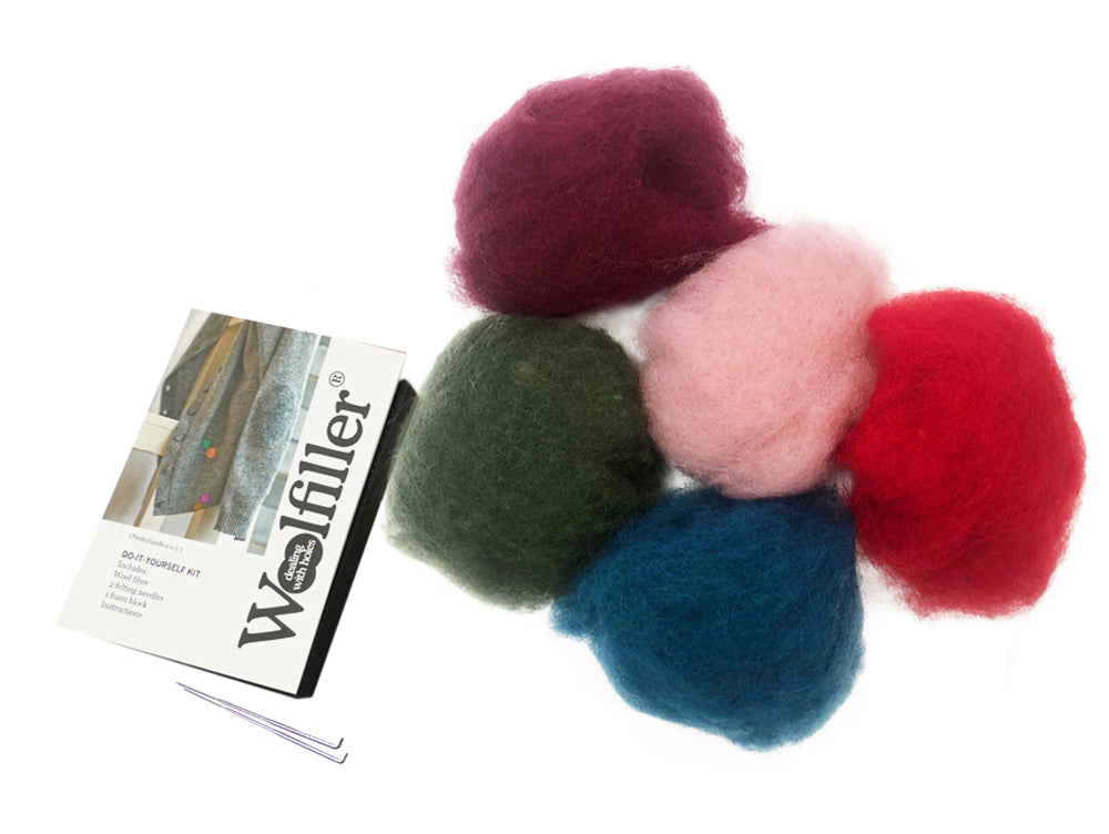 Woolfiller | wol reparatie set Mix