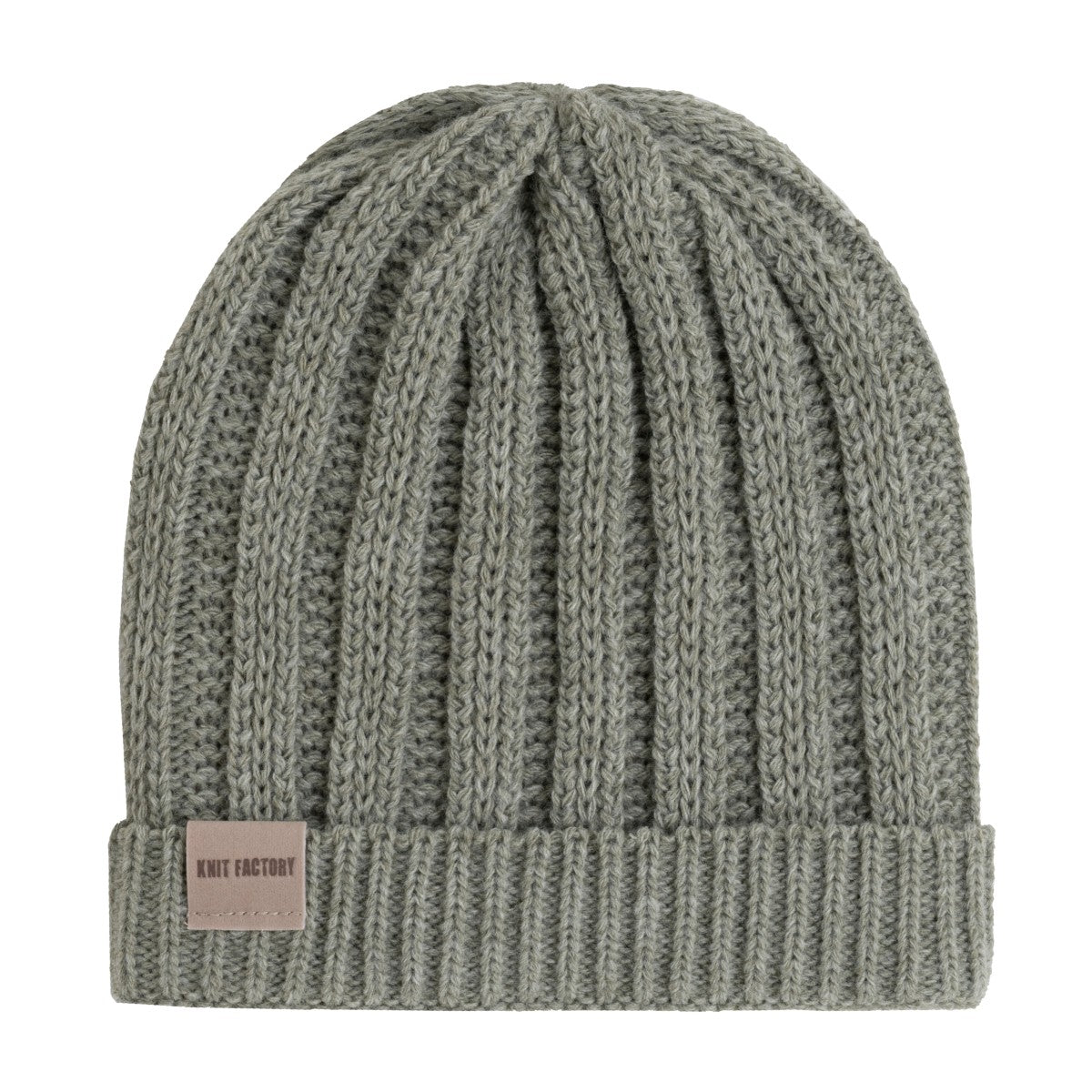 Knit Factory - Nica beanie | gebreide muts Urban Green