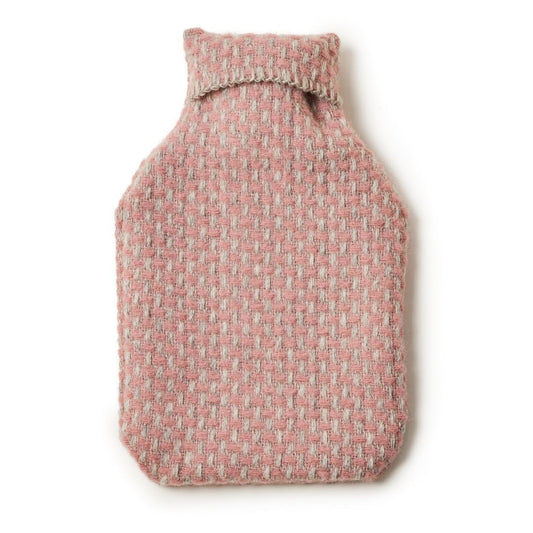 Tweedmill - Twill Hot water bottle | wollen kruikzak met kruik Grey pink