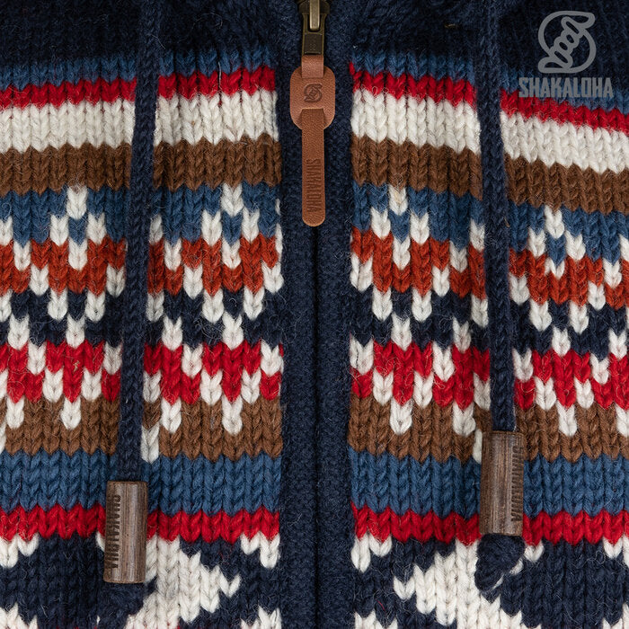 Shakaloha - Burque Multi | wollen vest met rits