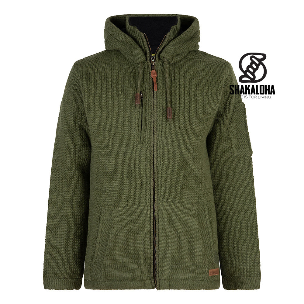 Shakaloha - Montana ZH BonaBlue | wollen herenvest Olive