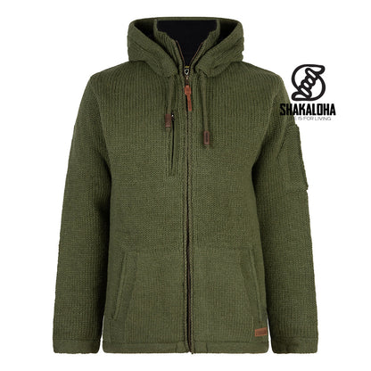 Shakaloha - Montana ZH BonaBlue | wollen herenvest Olive