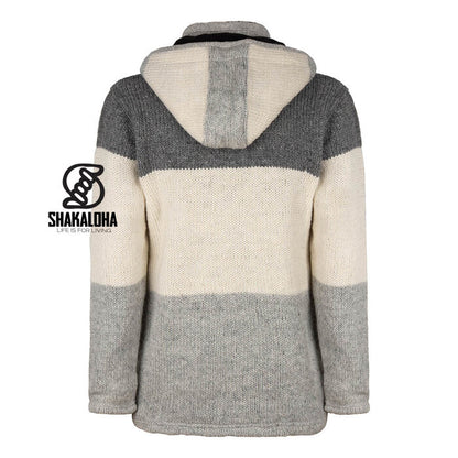 Shakaloha - Tricolore ZH | Strickjacke aus Wolle in drei Farbtönen