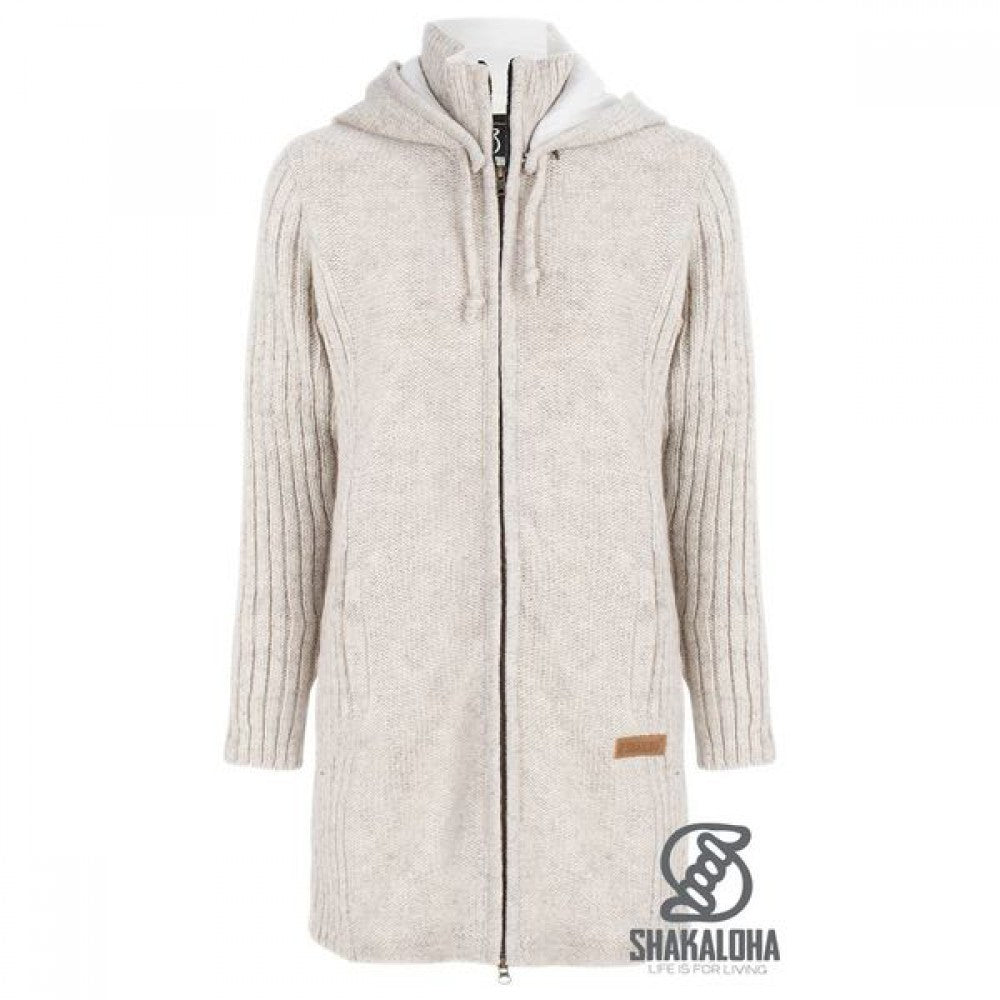 Shakaloha - Supermodel ziphood | wollen damesvest Beige