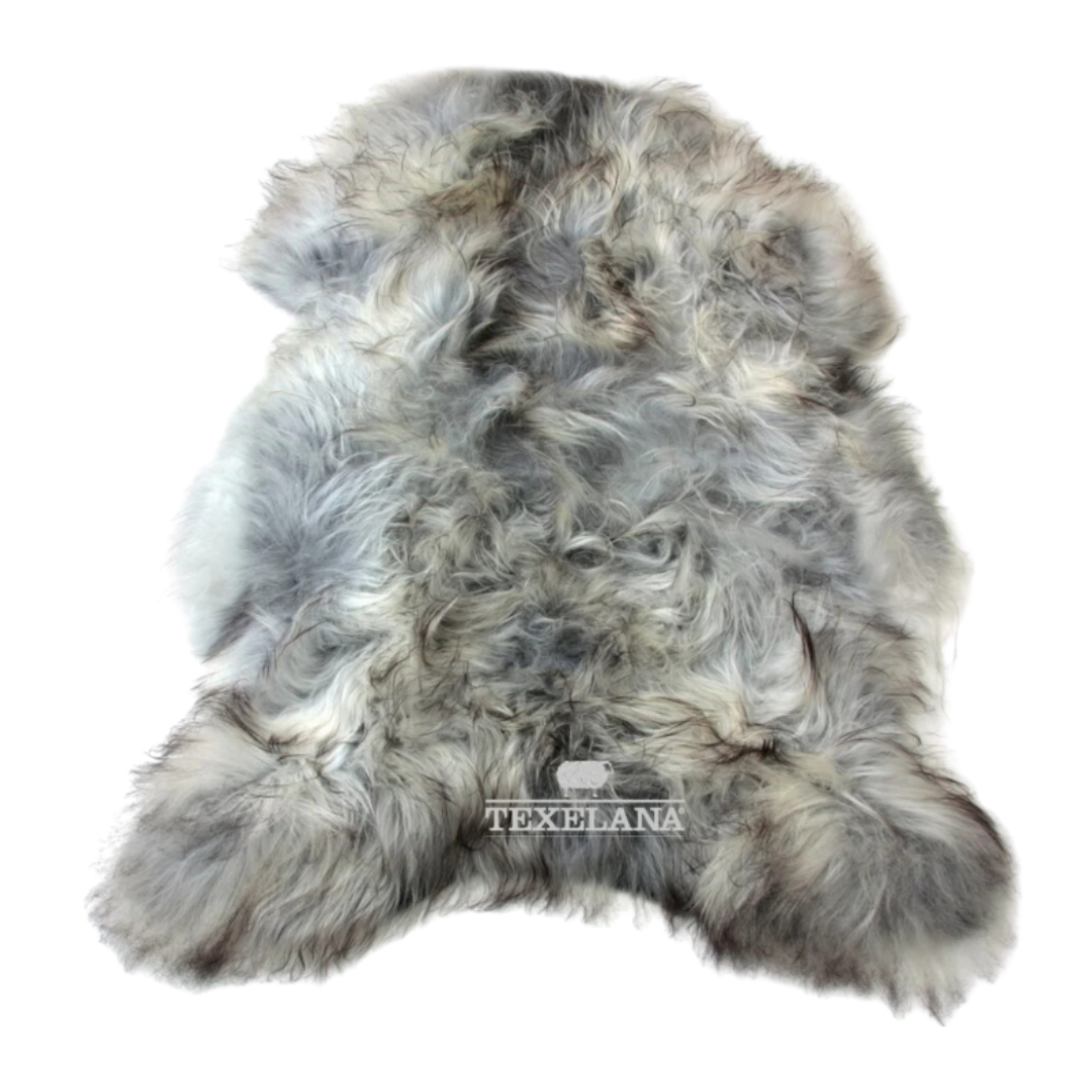Texelana - Icelandic sheepskin natural | grey long hair