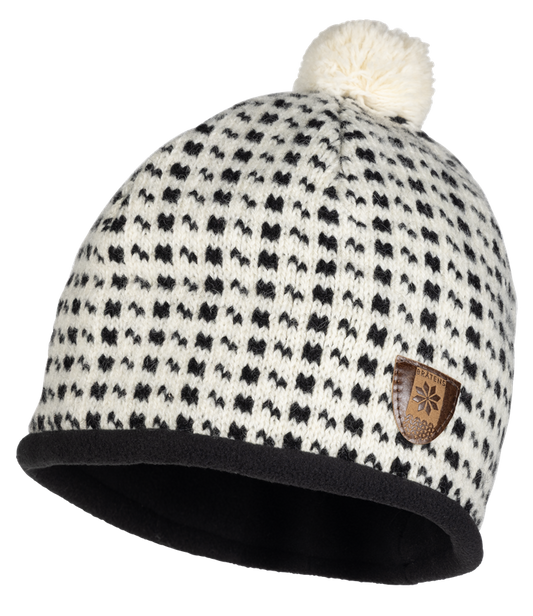 Bråtens - Islender hat | wollen muts Black white