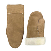 Texelana | soepele suède wanten van schapenvacht Beige