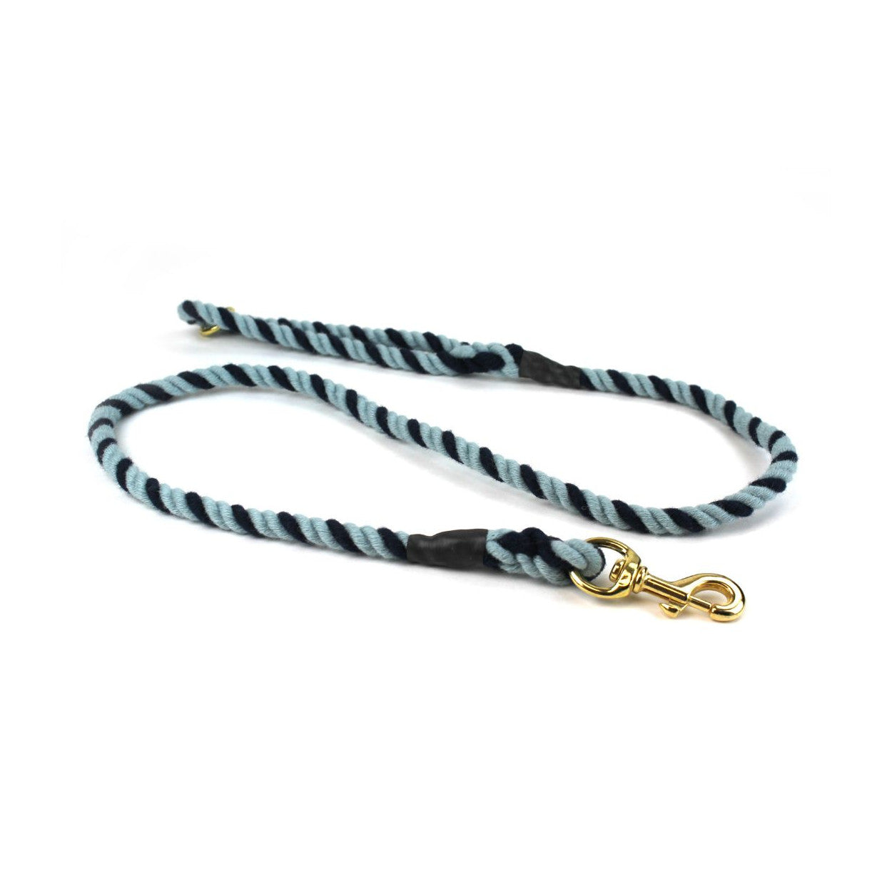 Tweedmill - Wool Rope Lead | wollen hondenriem Navy duck egg