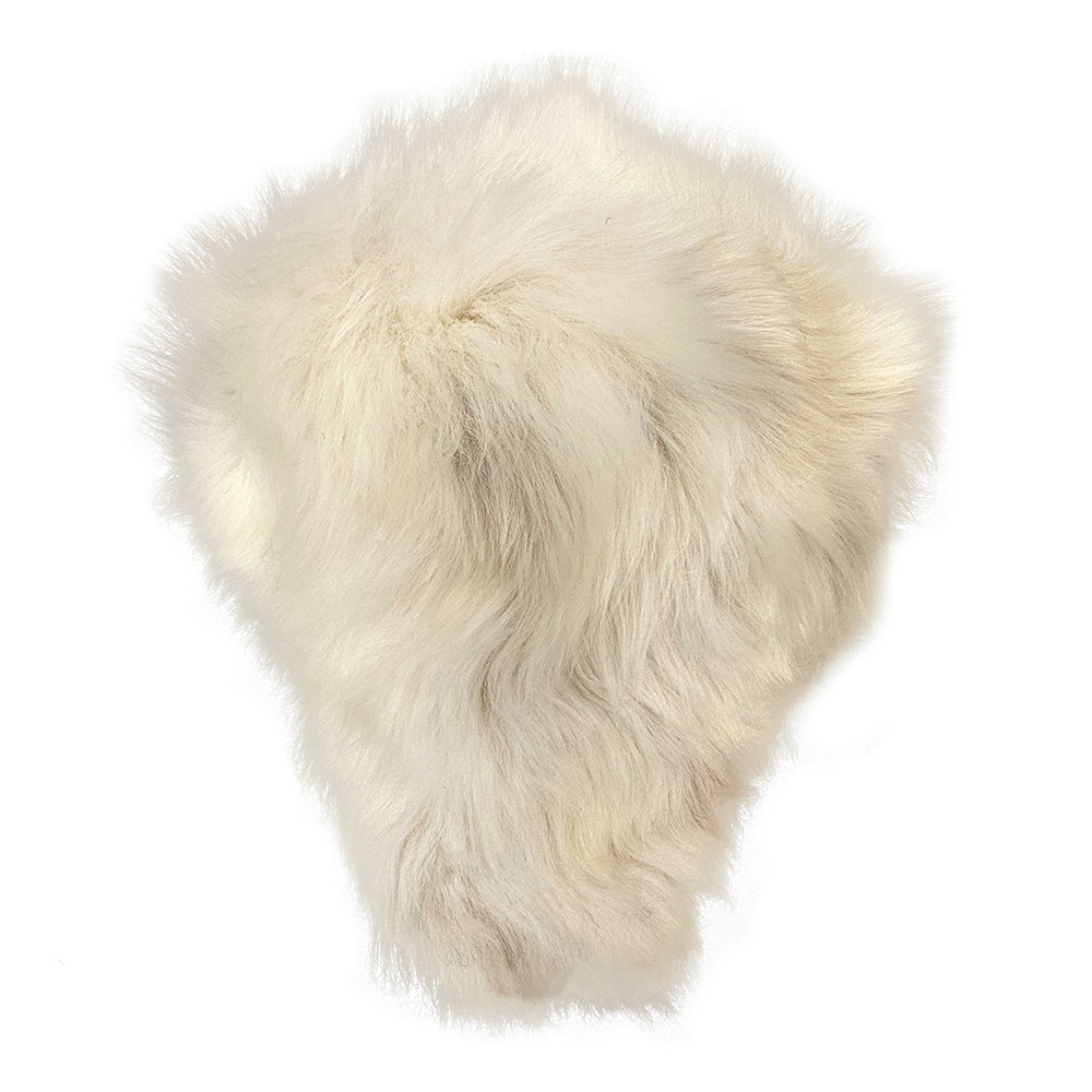 Texelana | Fluffy schapenvacht zadeldekje voor fiets Off-white