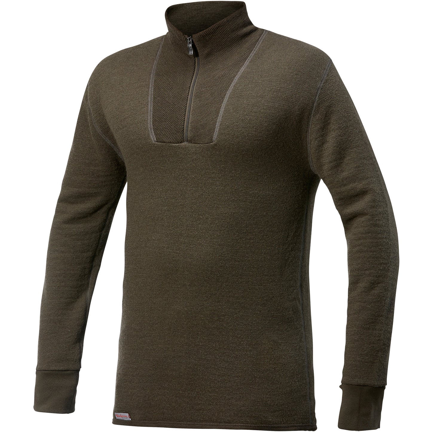 Woolpower - Zip turtleneck 400 | wollen thermoshirt met col