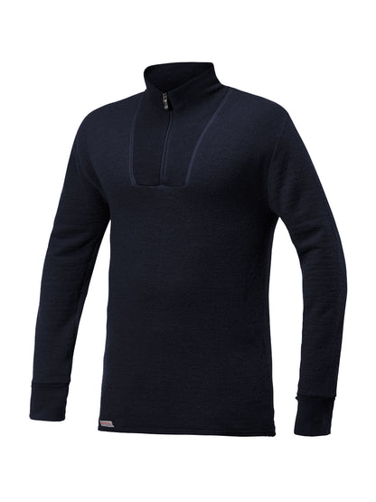 Woolpower - Zip turtleneck 400 | wollen thermoshirt met col