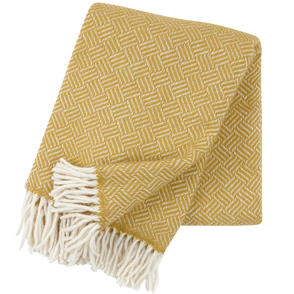 Klippan - Samba | plaid van lamswol Yellow