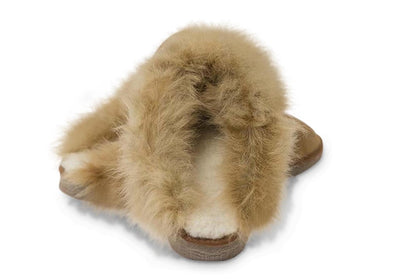 Texelana - Reina | slip-on slipper with fur trim