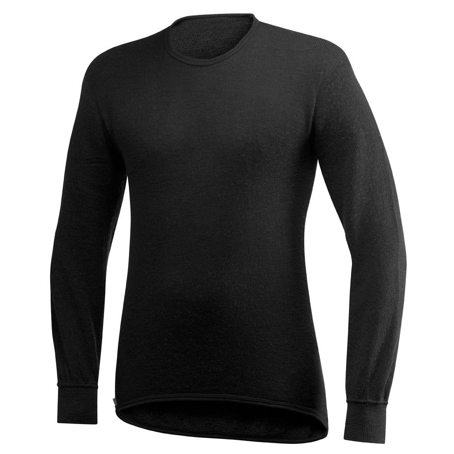 Woolpower - Crewneck 200 | wollen thermoshirt Black