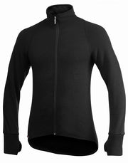 Woolpower - Full zip jacket 400 | wollen thermovest Black