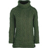 Aran Woolen Mills - A191 | wool ladies sweater with turtleneck