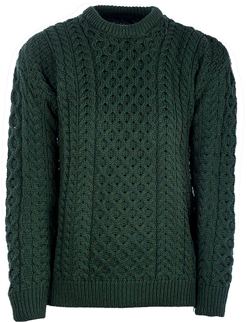 Aran Woollen Mills - A823 | wollen trui (unisex) Green