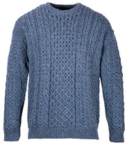 Aran Woollen Mills - A823 | wollen trui (unisex) Blue