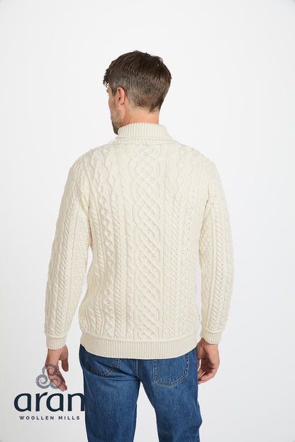 Aran Woollen Mills - B406 | sweater merino wool with turtleneck