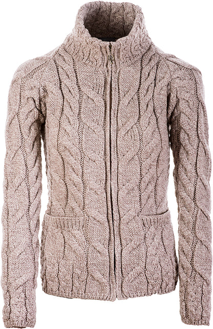 Aran Woollen Mills - B841 | Damen-Cardigan aus Wolle