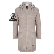Shakaloha - Brizo | lang wollen damesvest Beige