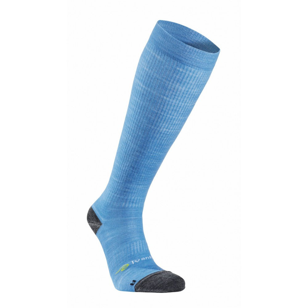 Ivanhoe Knitted in Sweden - Wool sock comp | compressiesok met merinowol Blue