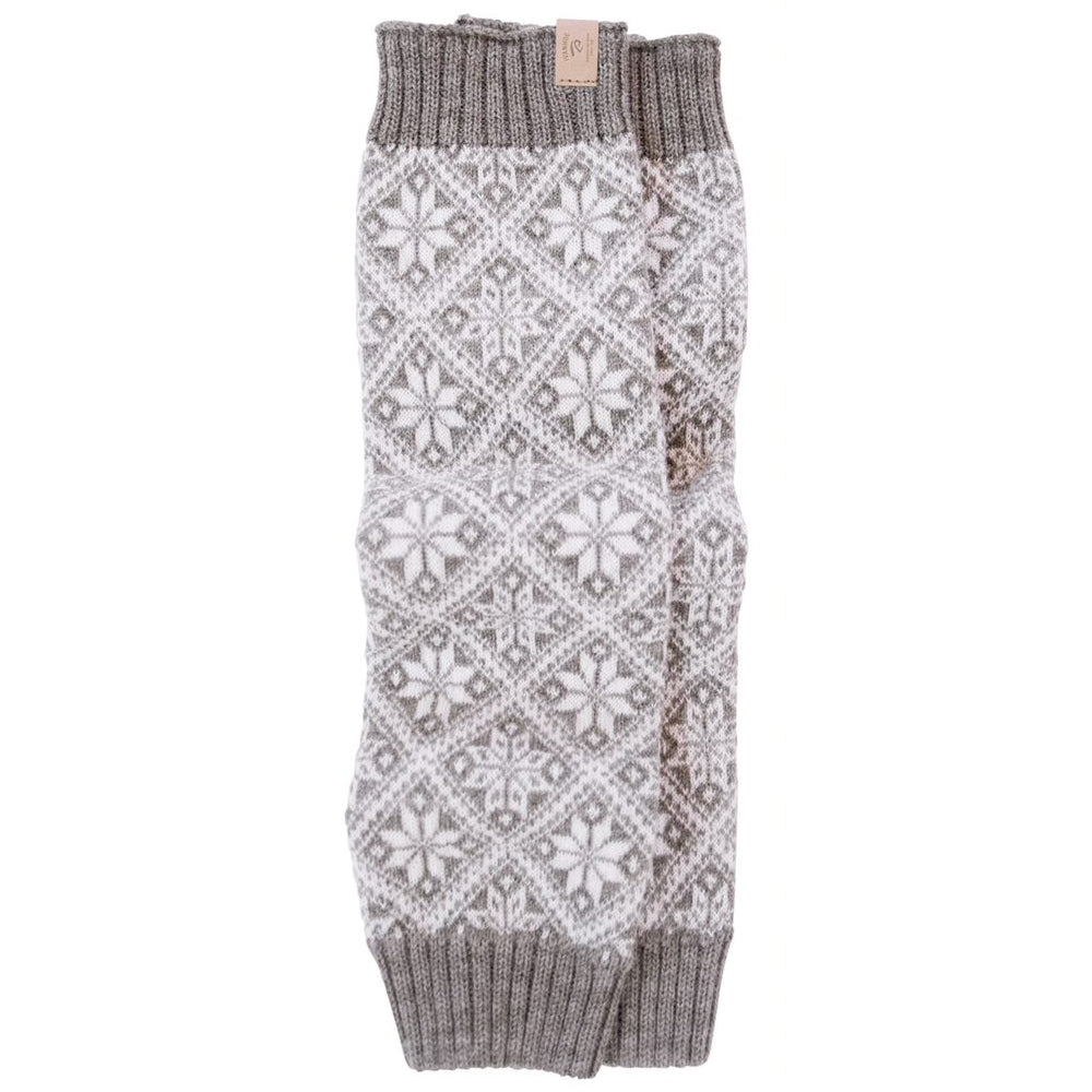 Ivanhoe Knitted in Sweden - Freya leg warmer | wollen beenwarmers Grey marl