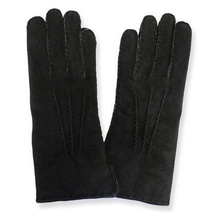 Texelana | suede sheepskin gloves with leather trim