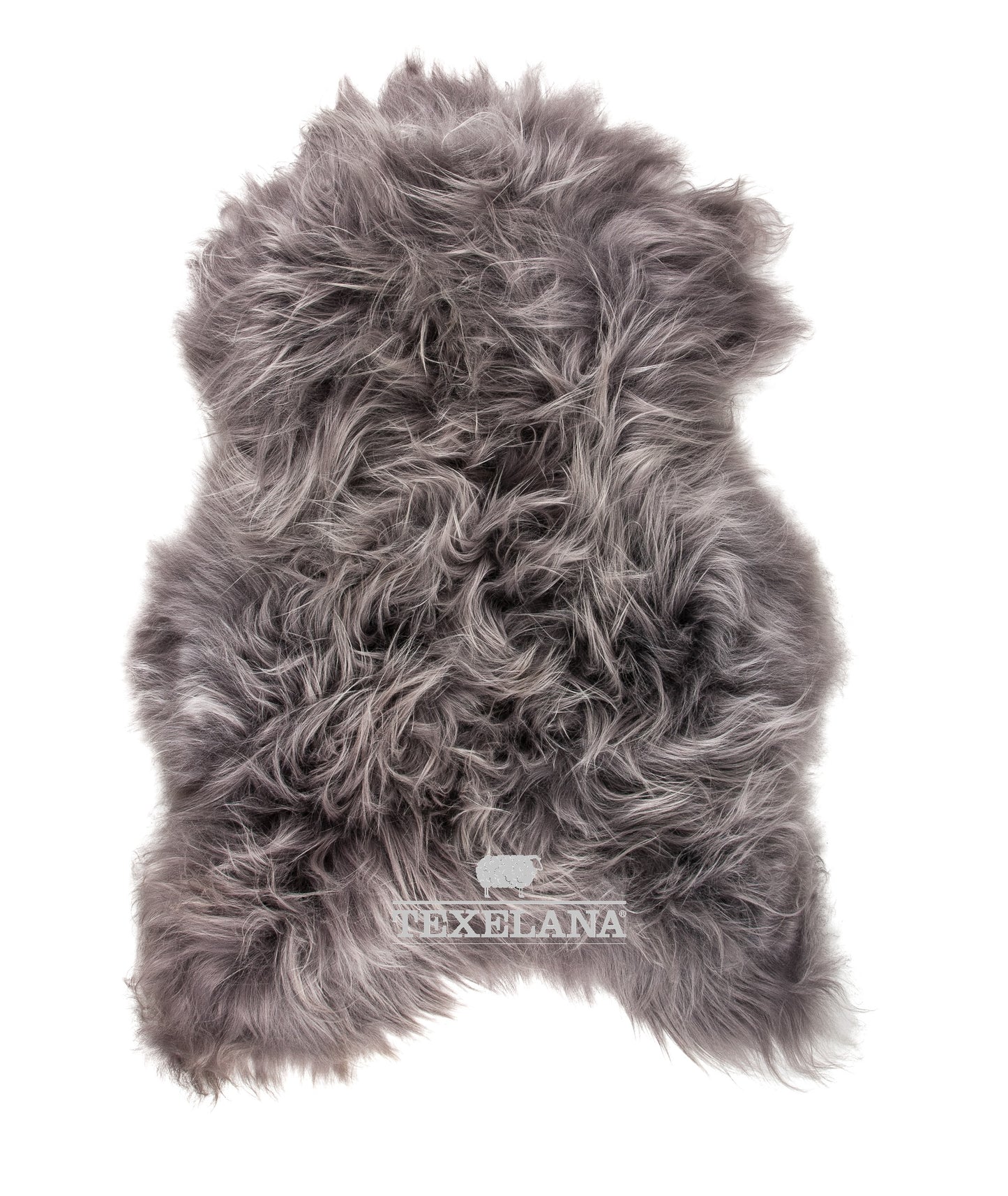 Texelana - dyed Icelandic sheepskin | grey long hair