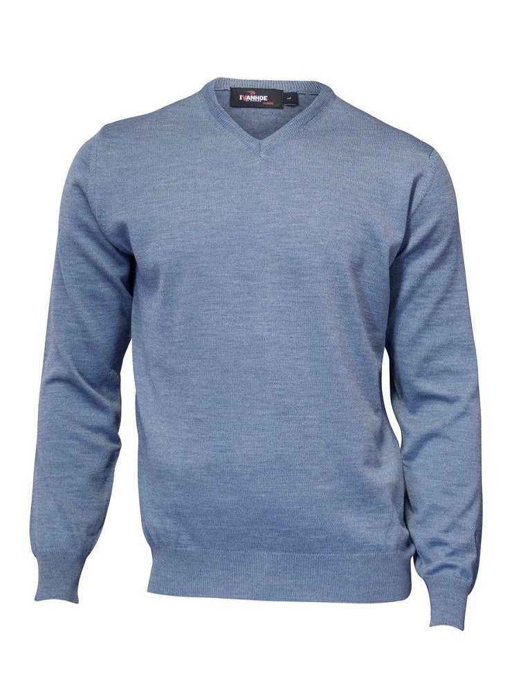 Ivanhoe of Sweden - V-neck | men's sweater made of merino wool