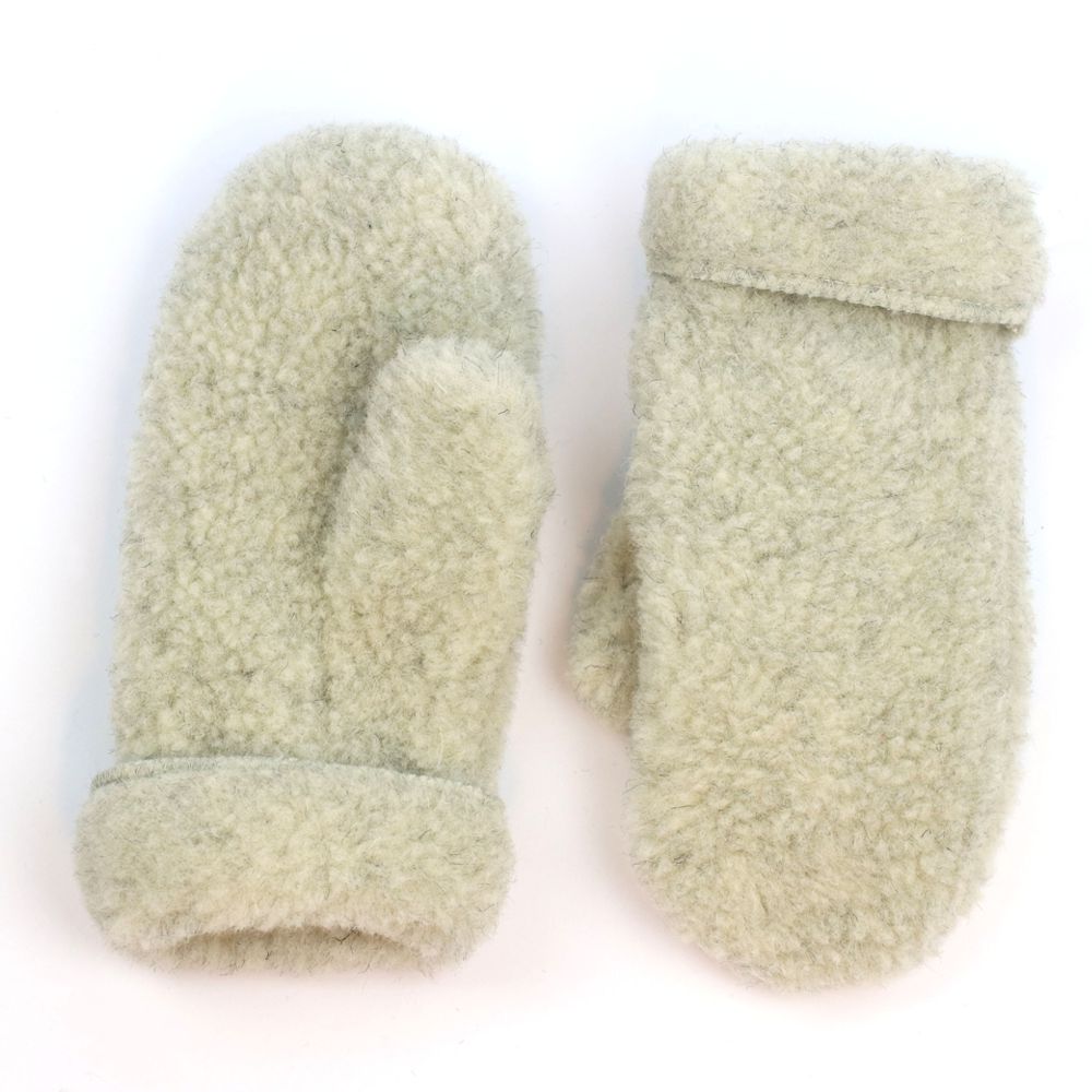 Yoko Wool - Freeze mittens | wanten van schapenwol Light grey
