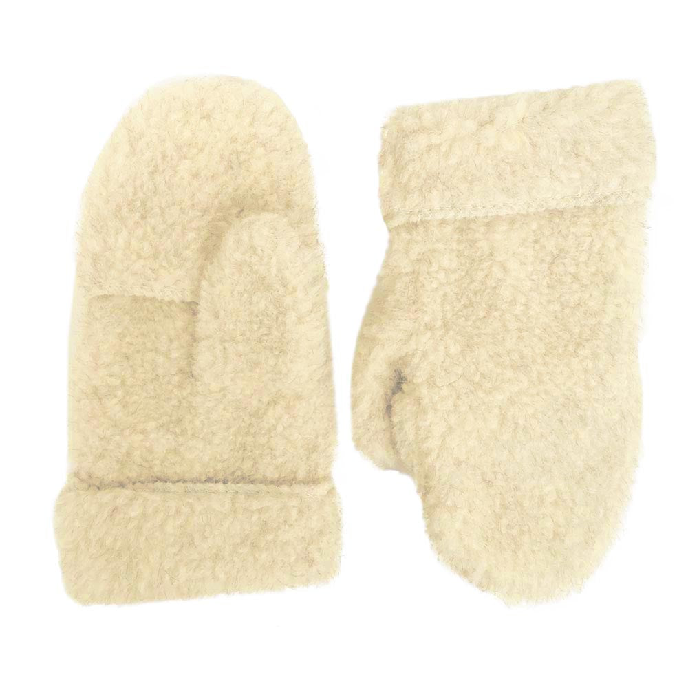Yoko Wool - Freeze mittens hooded | wanten van schapenwol Natural