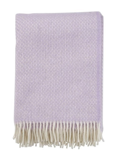 Klippan - Preppy | plaid van lamswol Lilac 130x200 cm.