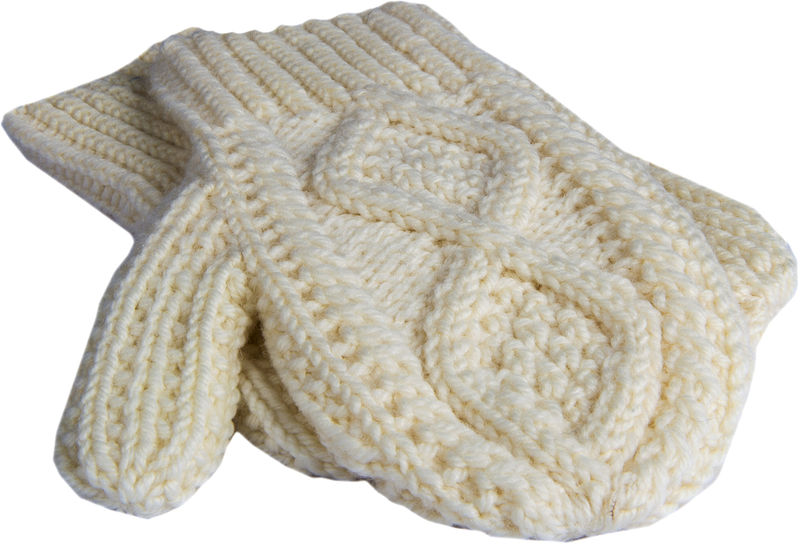 Aran Woollen Mills - S171 | wollen wanten White