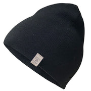 Ivanhoe Knitted in Sweden - Uni hat | muts van merinowol Black