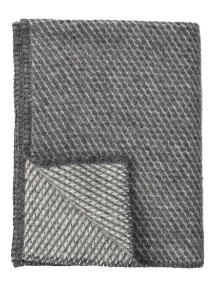 Klippan - Velvet Baby | wiegdeken van lamswol Grey 65x90 cm.