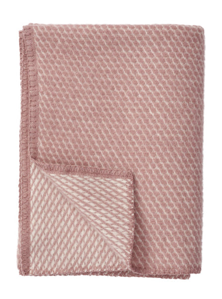 Klippan - Velvet Baby | wiegdeken van lamswol Rose 65x90 cm.