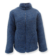 Yoko Wool - Nordic Walker jacket | vest van zachte wol Dark blue