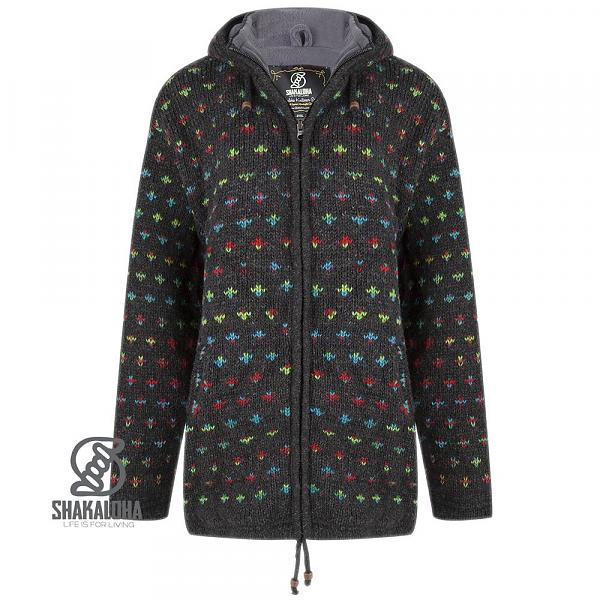 Shakaloha - Flake | wollen damesvest Antra multi
