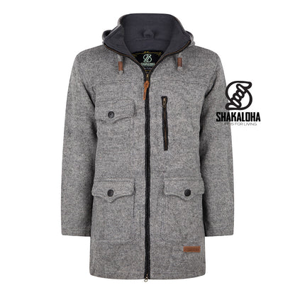 Shakaloha - Colombo | Lange Herren-Strickjacke aus Wolle